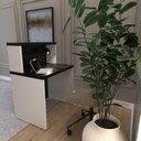 Ver imagem 2 de Balcão de Atendimento para Recepção - Pequeno 80cm de Largura