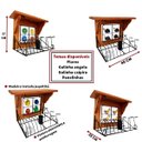 Ver imagem 7 de Escorredor copos/pratos ferro madeira artesanal rústico