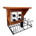 Ver imagem 2 de Escorredor copos/pratos ferro madeira artesanal rústico