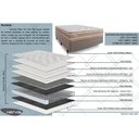 Ver imagem 3 de Cama Box Base Casal: Colchão Molas Ensacadas Herval Maxspring Angres + Base Crc Suede Clean (