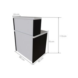 Balcão de Atendimento para Recepção - Pequeno 80cm de Largura - 4