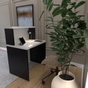 Ver imagem 2 de Balcão de Atendimento para Recepção - Pequeno 80cm de Largura