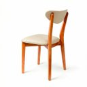 Ver imagem 3 de Cadeira de Jantar Floripa Madeira Maciça Estofada Prime Di Franco Madeira Mel Courino Bege