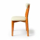 Ver imagem 5 de Cadeira de Jantar Floripa Madeira Maciça Estofada Prime Di Franco Madeira Mel Courino Bege