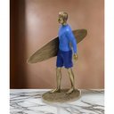Ver imagem 3 de Estatueta Decorativa Surfista Prancha Escultura Resina 26cm
