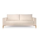 Ver imagem 2 de Sofá Fixo 2 Lugares Luxo 140 cm Orion Bege Claro