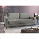 Ver imagem 1 de Sofá Fixo 2 Lugares Luxo 140 cm Orion Cinza
