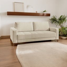 Sofá Fixo 2 Lugares Luxo 160 Cm Orion - 7