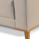 Ver mais imagens de Sofá Fixo 2 Lugares Luxo 160 cm Orion Bege Claro