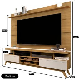 Rack com Painel para Sala Televisão até 65 Polegadas - Mod.2044 - 5 Rack com Painel para Sala Televisão até 65 Polegadas - Mod.2044 - 5