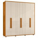 Ver imagem 1 de Guarda Roupa Casal 230cm com 6 Portas Barok Off/cinamomo Z10 - Mpozenato