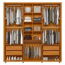 Ver imagem 5 de Guarda Roupa Casal 230cm com 6 Portas Barok Off/cinamomo Z10 - Mpozenato
