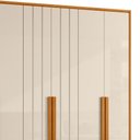 Ver imagem 7 de Guarda Roupa Casal 230cm com 6 Portas Barok Off/cinamomo Z10 - Mpozenato