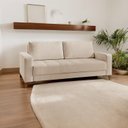 Ver imagem 4 de Sofá Fixo 2 Lugares Luxo 160 cm Orion Bege