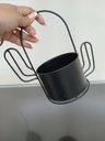 Ver imagem 2 de Garden Cachepô 23x24x13cm Metal Preto Cacto