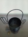 Ver imagem 3 de Garden Cachepô 23x24x13cm Metal Preto Cacto