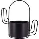 Ver imagem 1 de Garden Cachepô 23x24x13cm Metal Preto Cacto
