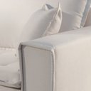 Ver imagem 4 de Sofá Fixo 2 Lugares Luxo 160 cm Aquiles Bege Claro