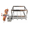 Churrasqueira Inox Gira Grill 4 Espetos Giratoria - 1