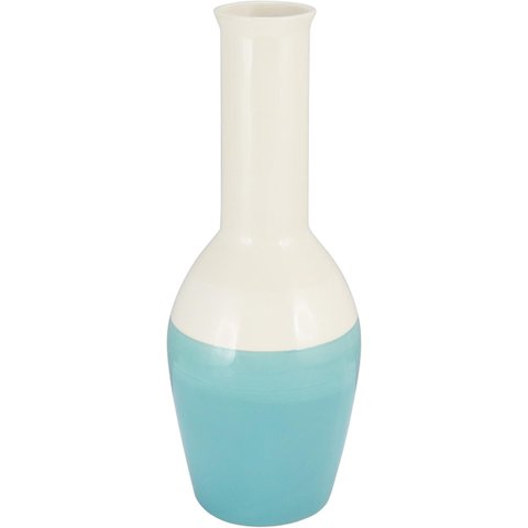 AQUAMARE GARRAFA DECORATIVA 41x16x16cm CERÂMICA AZUL