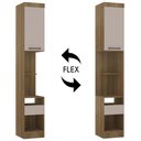 Ver imagem 3 de Mesa Cabeceira Modulado 38cm 1 Porta 1 Gaveta Delphi Avelã/cinnamon L01 - Mpozenato