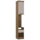 Ver imagem 1 de Mesa Cabeceira Modulado 38cm 1 Porta 1 Gaveta Delphi Avelã/cinnamon L01 - Mpozenato