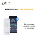 Ver imagem 5 de Ventilador de Teto Led 3 Cores Acrilico Controle Remoto 40w
