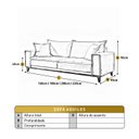 Ver imagem 3 de Sofá Fixo 2 Lugares Luxo 160 Cm Aquiles