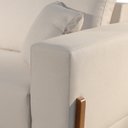 Ver imagem 5 de Sofá Fixo 2 Lugares Luxo 170 cm Magnus Bege Claro