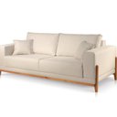 Ver imagem 6 de Sofá Fixo 2 Lugares Luxo 170 cm Magnus Bege Claro
