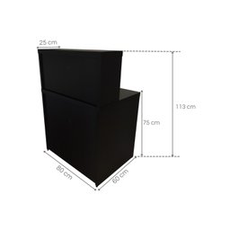 Balcão de Atendimento para Recepção - Pequeno 80cm de Largura - 4