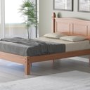 Ver imagem 4 de Cama de Casal Queen Size Retrô para Quarto em Madeira Maciça Pinus Marrom Corona 167cm Nogueira Claro