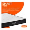 Colchão Casal INDUCOL Smart Visco D33 Branco/Preto - 2