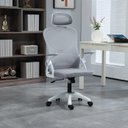 Ver imagem 3 de Kit 10 Cadeiras para Escritório Presidente Office Columbus com Tela Mesh Branco/Cinza Rivatti