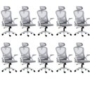 Ver imagem 1 de Kit 10 Cadeiras para Escritório Presidente Office Columbus com Tela Mesh