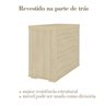 Kit 3 Peças com Mesa para Escritório Diretor em L,  Armário Multiuso Baixo e Gaveteiro 3 Gavetas - 14