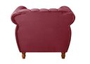 Ver imagem 5 de Poltrona Realeza Chesterfield Cadeira Vintage Decoração Retrô Vermelho Bordô