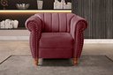 Ver imagem 1 de Poltrona Realeza Chesterfield Cadeira Vintage Decoração Retrô Vermelho Bordô