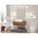 Ver imagem 2 de Kit com 2 Gabinetes para Banheiro com Cuba Q35 e Prateleira 605W Metrópole Marrom/Nogal