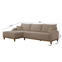 Sofá Albano Veludo Chaise Lado Esquerdo Meu Sofá Online - 6