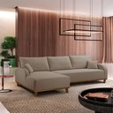 Ver imagem 1 de Sofá Albano Veludo Chaise Lado Esquerdo Meu Sofá Online