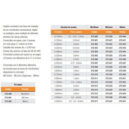 Arame Calibrado (par) Diâmetro 6,50mm Cap. D 2,050mm - Ref. 272.435 - 3