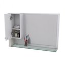 Ver imagem 4 de Kit com 4 Gabinetes para Banheiro 2 Portas 1 Gaveta com Cuba Q35 e Espelheira Legno 830W Branco/Nogal