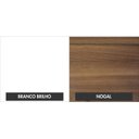 Ver imagem 6 de Kit com 4 Gabinetes para Banheiro 2 Portas 1 Gaveta com Cuba Q35 e Espelheira Legno 830W Branco/Nogal