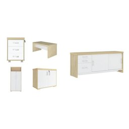 Conjunto Tamburato Mesa 1600 Gaveteiro Balcão 2 Portas Armário com Nicho e Balcão com Gavetas - 2