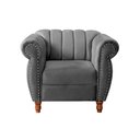 Ver imagem 4 de Poltrona Realeza Chesterfield Cadeira Vintage Decoração Retrô