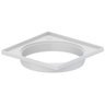 Porta Grelha Quadrada para Caixa Ralo Pvc Branco Áreas Banheiros Cozinhas de 15x15 Cm Dn 150mm - 3