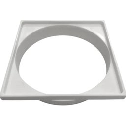 Porta Grelha Quadrada para Caixa Ralo Pvc Branco Áreas Banheiros Cozinhas de 15x15 Cm Dn 150mm - 1