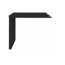 Ver imagem 4 de Kit 4 Peças com Mesa para Escritório Diretor em L, Armário Multiuso Alto, Armário Baixo e Balcão com