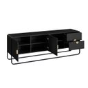 Ver imagem 4 de Rack Luna Orgânico para Tv até 65'' 180x60cm 2 Portas Nero/preto 28076